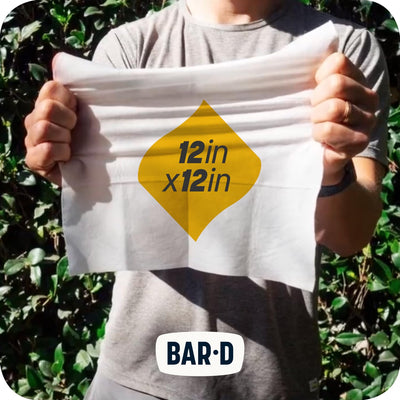 Bar-D Biodegradable Body Wipes with Tea Tree Oil & Aloe Vera - Refreshing Shower Wipes Great for Camping, Hiking, Post Workout and Travel (3-Pack, 10 Wipes/Pack)