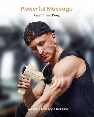 RENPHO Massage Gun Deep Tissue, Christmas Birthday Gifts for Women Men, Portable Percussion Massager for Back and Neck, Handheld Device with Carry Case, Active