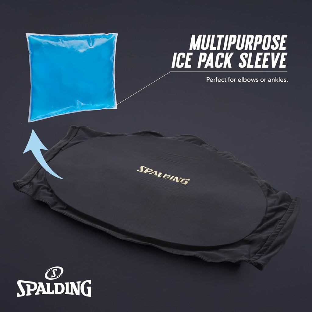 Spalding - Lower & Upper Back Gel Wrap, Hot/Cold Therapy, Reusable Therapy Pad for Pain Relief & Muscle Relaxation (Black)