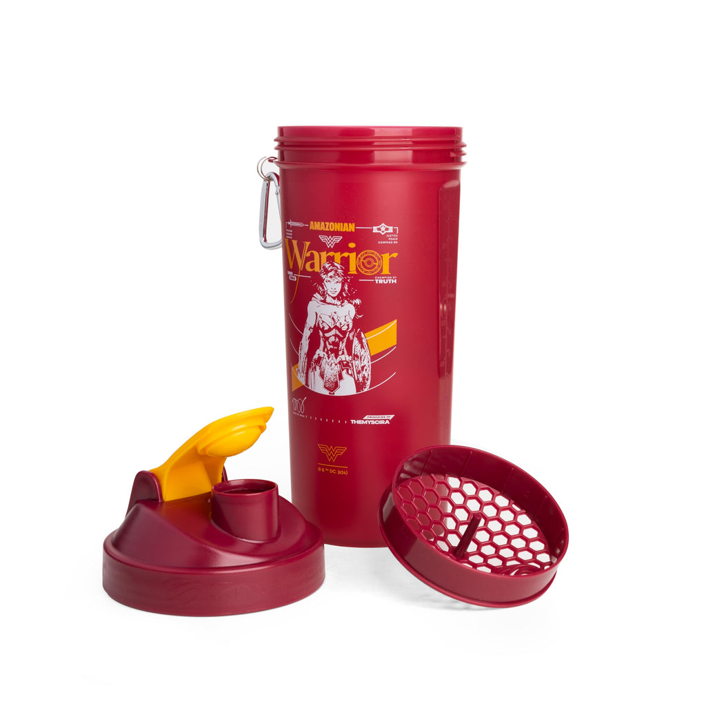 Smartshake Protein Shaker Bottle for Protein Mixes - 33 oz | Shaker Cups for Protein Shakes | Blender Bottle Shaker | Protein Shaker Bottle| BPA Free Shaker | Wonder Women