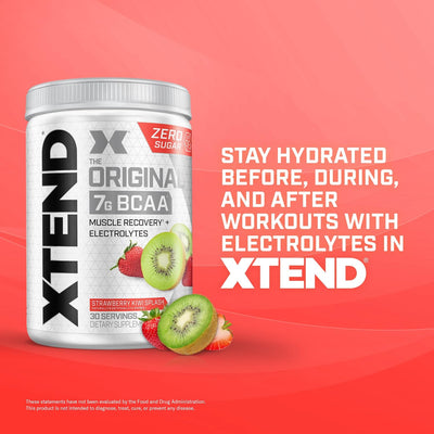 Xtend Original BCAA Powder 7g BCAA and 2.5g L-Glutamine, Sugar Free Post Workout Muscle Recovery Drink with Amino Acids for Men & Women, 30 Servings