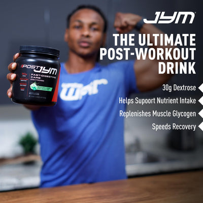 Post JYM Carb Fast Digesting Post Workout Recovery Powder | Pure Dextrose, Glycogen Replenishment, Athletic Performance, Muscle Growth | Rainbow Sherbet 30 Servings