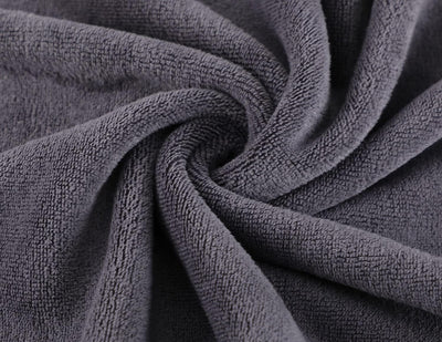 Microfiber Gym Towels Bigger Size Super Soft for Exercise Fitness, Sports, Workout, 380-GSM 15-Inch x 31-Inch Quick-Drying Towels (3 Pack, Grey+Blue+Purple)