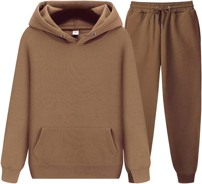 CHAIRAY Women's Hoodie Tracksuit Sweatsuits for Mens Set 2 Piece Hooded Sweatshirts and Sweatpant Sets Jogger Sweatsuit