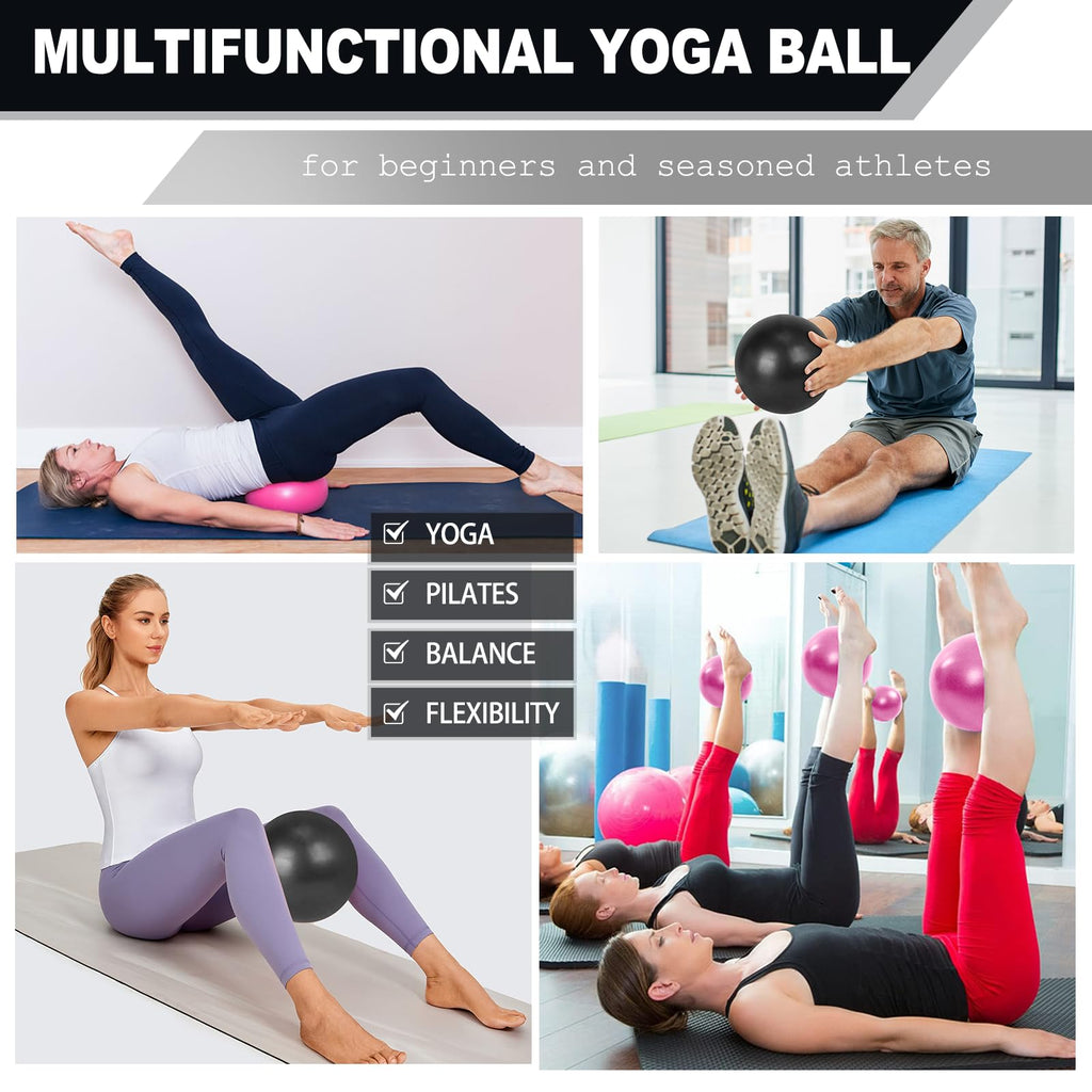 Pilates Ring and Ball Set Bulk, Pilates Equipment with 12 Inch Pilates Circle Rings, Small Yoga Balls, Resistance Bands, Pilate Essential Kit Bulk for Home Workouts Women, Pilates & Yoga Studio