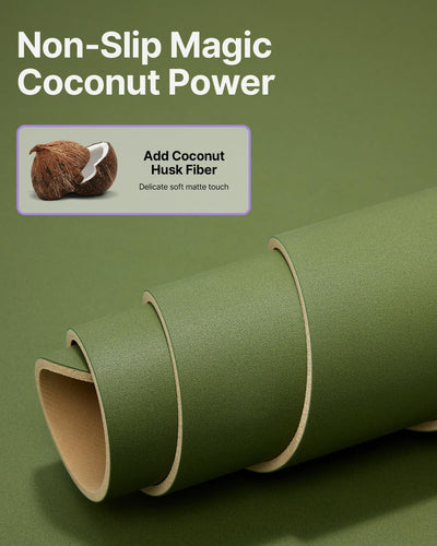 YOTTOY Yoga Mat,Non-Slip Hot Yoga Mat with Anti-Tear Design and Friendly Natural Rubber Mat with Strap and Bag