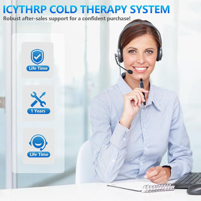 Cold Therapy Machine with Programmable Timer, Portable Ice Machine for Knee After Surgery, Knee Replacement Recovery System for Pain Relief with Compression Pad