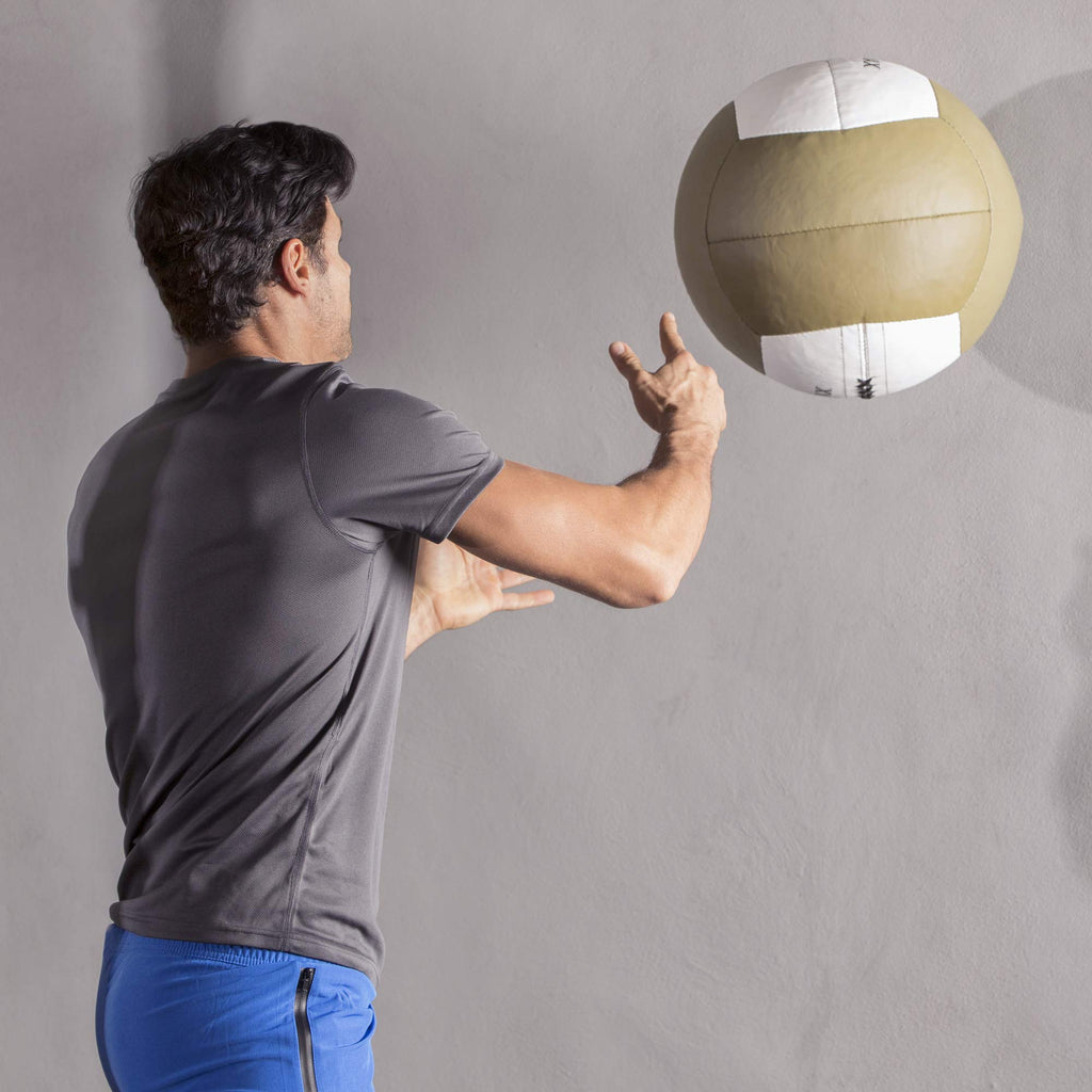 Champion Sports Rhino Slam Ball, 4-30 lb. Non-Slip Grip, Weightlifting, Crossfit, Home Gym, Fitness, 14" Diameter Balls, Optional Storage Rack/Tree Sold Separately