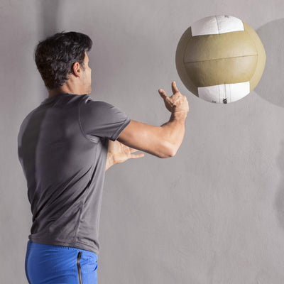 Champion Sports Rhino Slam Ball, 4-30 lb. Non-Slip Grip, Weightlifting, Crossfit, Home Gym, Fitness, 14" Diameter Balls, Optional Storage Rack/Tree Sold Separately