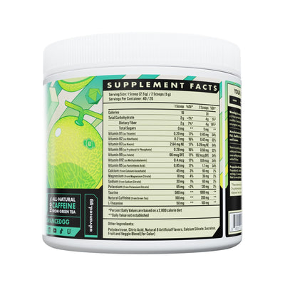 Advanced Energy - Energy Boosting Formula with Electrolytes for Hydration - L-Theanine to Combat Jitters - Sugar Free & Keto Friendly - No Maltodextrin (40 Servings) (Rocket Pop)