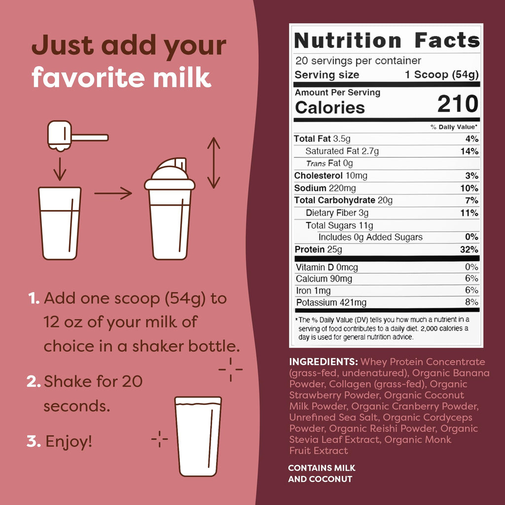 FlavCity Grass Fed Whey Chocolate Protein Powder - Chocolate Peanut Butter - 25g Protein & 10g Collagen - Made with Organic Cocoa & Coconut Milk - Gluten Free & No Added Sugars (20 Servings)