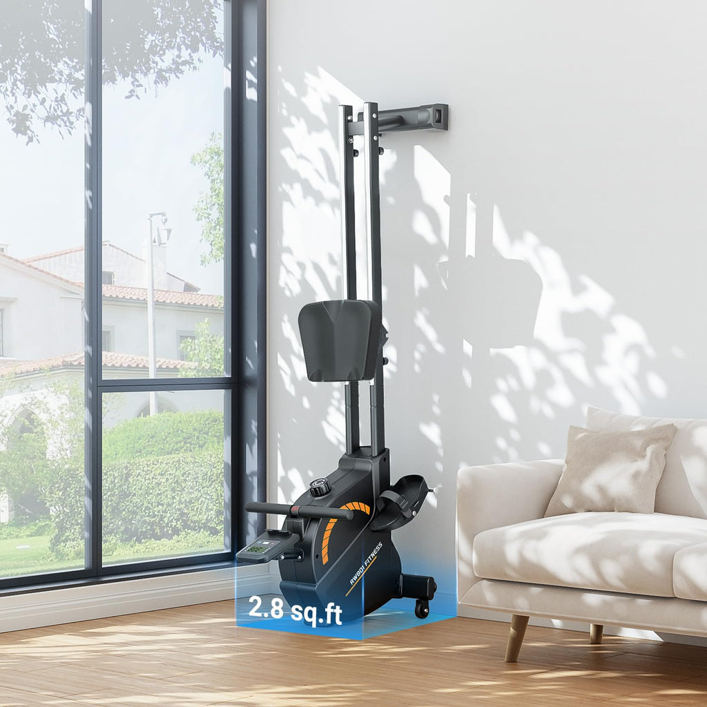 Dripex Rowing Machines for Home Use, Rowing Machine Magnetic Rower, 16 Levels of Workout Resistance, Max 350 LBS, Dual Slide Rail, Bluetooth App Compatible, LCD Monitor, Row Machine for Gym Exercise