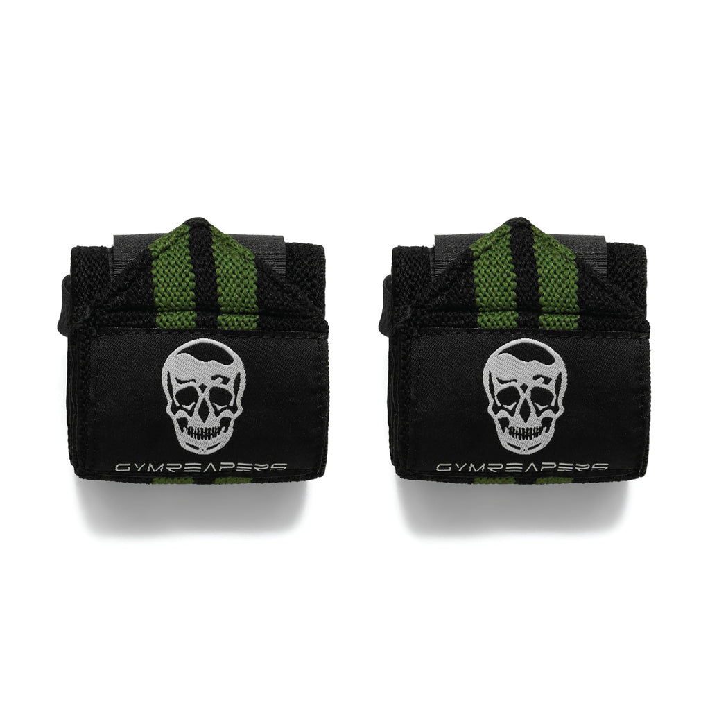 Gymreapers Weightlifting Wrist Wraps (IPF Approved) 18" Professional Quality Wrist Support with Heavy Duty Thumb Loop - Best Wrap for Powerlifting Competition, Strength Training, Bodybuilding