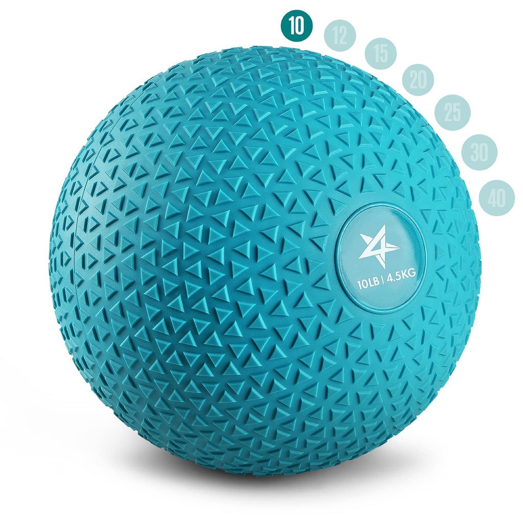 Yes4All Slam Balls, 10-40lb Weighted Ball Weight, Durable PVC Sand Filled Workout Dynamic Slam Ball for Core Strengthen