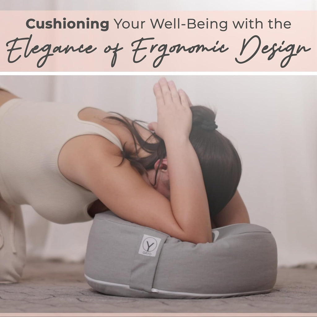 Gayo Meditation Cushion and Floor Pillow. Ideal for Meditation Pillow, Yoga, & Floor Sitting - Premium Buckwheat Supportive Round Cushion with Changeable Cover. Versatile & Stylish - 16" in