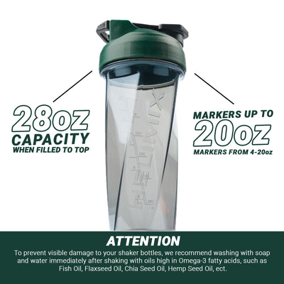 HELIMIX 2.0 Vortex Blender Shaker Bottle Holds upto 28oz | No Blending Ball or Whisk | USA Made | Portable Pre Workout Whey Protein Drink Shaker Cup | Mixes Cocktails Smoothies Shakes | Top Rack Safe