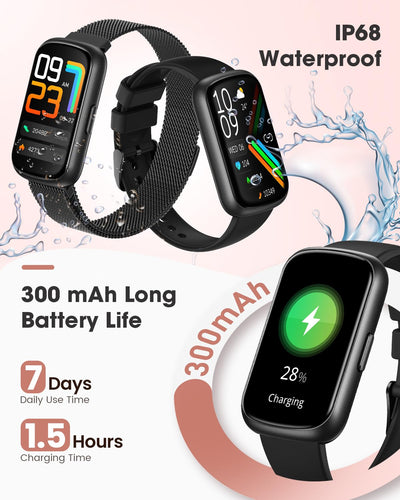 Fitness Watches for Women, Fitness Tracker with Heart Rate/SpO2 Monitor, Smart Watches for Women with Sleep/Step Tracker, 20+ Sport Modes Activity Tracker, Android Smart Watch for Phones