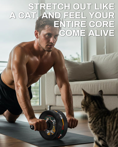 VINSGUIR Ab Roller Wheel, Abs & Core Workout Equipment for Home Gym with Knee Pad Accessories, Abdominal Wheel for Full-body Strength Training