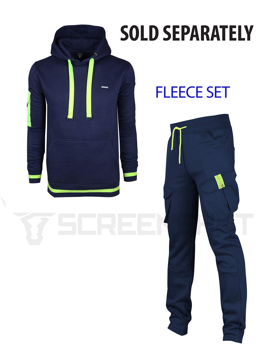 SCREENSHOT Sports Mens Premium TechFleece Fashion Hoodie - Athletic Jogger Fitness Workout Gym Jacket