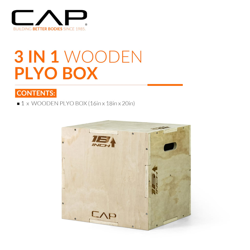 CAP Barbell 3-in-1 Plyometric Box | Multiple Styles and Sizes