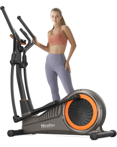 Niceday Elliptical Machine, Elliptical Exercise Machine for Home with Hyper-Quiet Magnetic Driving System, Elliptical Trainer with 15.5IN & 20IN Stride, 16 Resistance Levels, 500LBS Loading Capacity