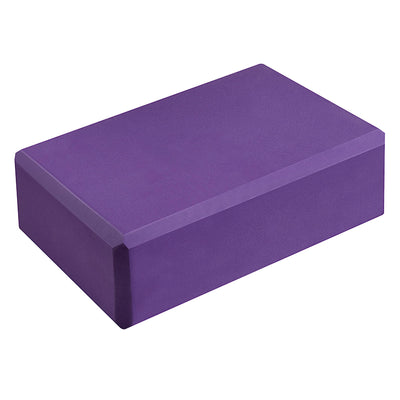 Hello Fit 3" Yoga Block, 10 Pack Bulk EVA Foam Yoga Blocks, Firm and Supportive Yoga Brick, Balance Foam for Stretching, Pilates, and Workout, 3" x 6" x 9"