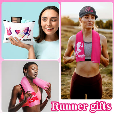 Coume 11 Sets Fitness Gifts for Women Cross Gifts Pink Workout Presents Country Christmas Gym Marathon Running Presents(Cute Style)