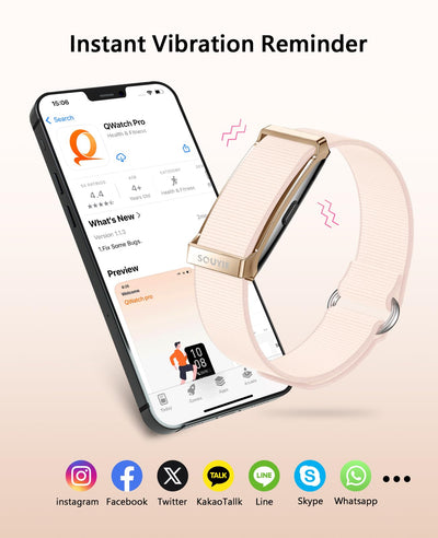 Smart Bracelet for Men Women, Health Activity Fitness Trackers, 24/7 Continuous Heart Rate/Blood Pressure/HRV/Stress Monitor, 24H Sleep Tracker, 170+ Sports Modes Smart Wristband with Free APP 2 Bands