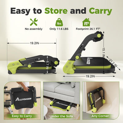 Ab Machine,Sit Up Exercise Equipment& Core Machine, Workout Equipment,Adjustable Ab Trainer with 3 Resistance Levels and Removable Auxiliary Handle,Home Gym Fitness Equipment for All Ages