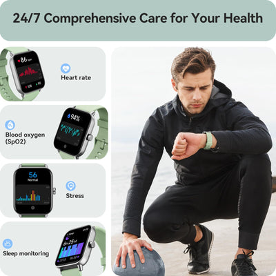 Smart Watch for Women Android & iPhone, Alexa Built-in, IP68 Waterproof Activity Fitness Tracker with Bluetooth Call (Answer/Make), 1.8" Smartwatch with Heart Rate/SpO2/Sleep Monitor, 100+ Sports Mode