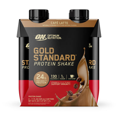 Optimum Nutrition Gold Standard Protein Shake, 24g Protein, Ready to Drink Protein Drinks, Chocolate, 11 Fl Oz, 12 Count (Pack of 1) (Packaging May Vary)