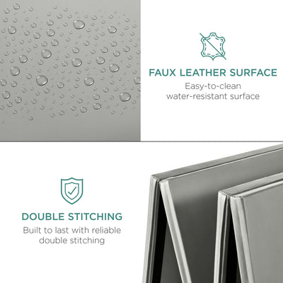 Best Choice Products 10ftx4ftx2in Folding Gym Mat 4-Panel Exercise Gymnastics Aerobics Workout Fitness Floor Mats w/Carrying Handles