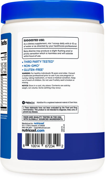 Nutricost Stim-Free Pre-Workout, 30 Servings (Pink Lemonade) - Caffeine Free, Stimulant Free, Non-GMO, Gluten Free