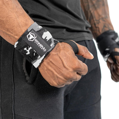 Wrist Wraps for Weightlifting (USPA & IPL Approved) - 18” Premium Quality Wrist Straps for Weightlifting - Weight Lifting Wrist Wraps with Thumb Loop - Best Gym Wrist Wraps for Lifting Weights, Curls & Dips - Lifting Wrist Wraps for Bench, Powerlifting &
