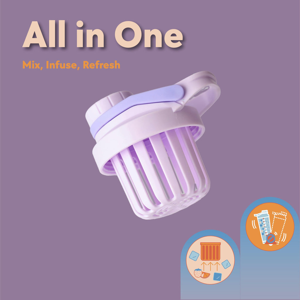 Paradise Shaker Bottle 24 oz, Insulated Stainless Steel Protein Shaker, Dishwasher Safe, with Lid Brush & Protective Boot, Leakproof Twist-Off Chug Cap, Sage Green, Tahoe Mist