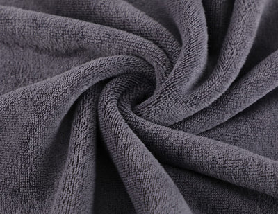 Microfiber Gym Towels Bigger Size Super Soft for Exercise Fitness, Sports, Workout, 380-GSM 15-Inch x 31-Inch Quick-Drying Towels (3 Pack, Grey+Blue+Purple)