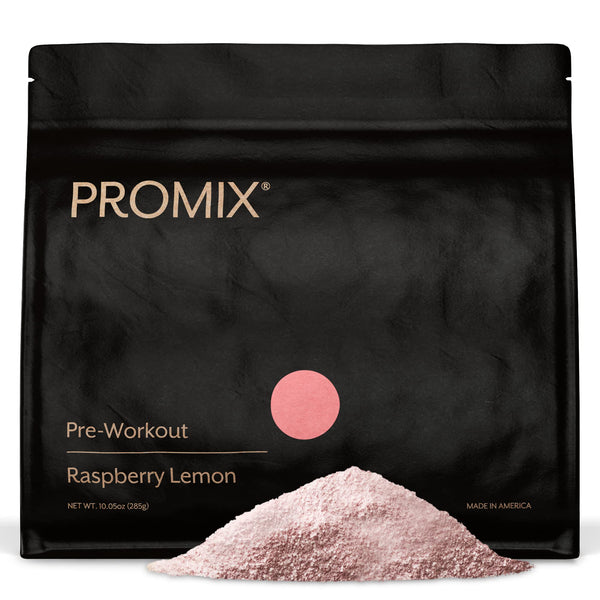 Promix Pre-Workout Powder, Strawberry Lemon – Boosts Focus, Energy & Endurance – With Caffeine, B12, Beta-Alanine & L-Tyrosine – Gluten & Dairy-Free, 10.05 oz