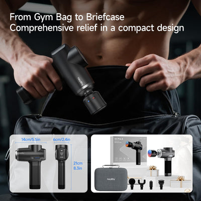 Percussion Massage Gun Deep Tissue with Heat and Cold, Portable Handheld Muscle Massager, Percussion Back Body Masajeador 12mm Amplitude for Athletes, Runner, Gifts for Men Women