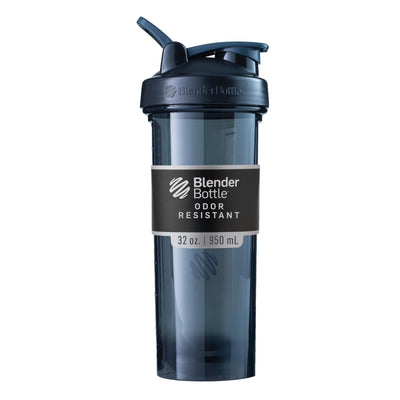 BlenderBottle Shaker Bottle Pro Series Perfect for Protein Shakes and Pre Workout, 28-Ounce, Black