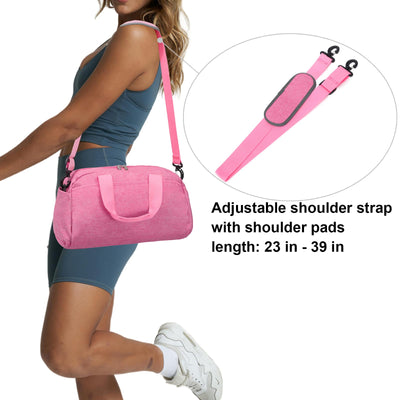 14 inch Small Gym Bag for Women & Men, Mini Duffel Bag for Travel Sports Lightweight Carry On Bag (Light Green)