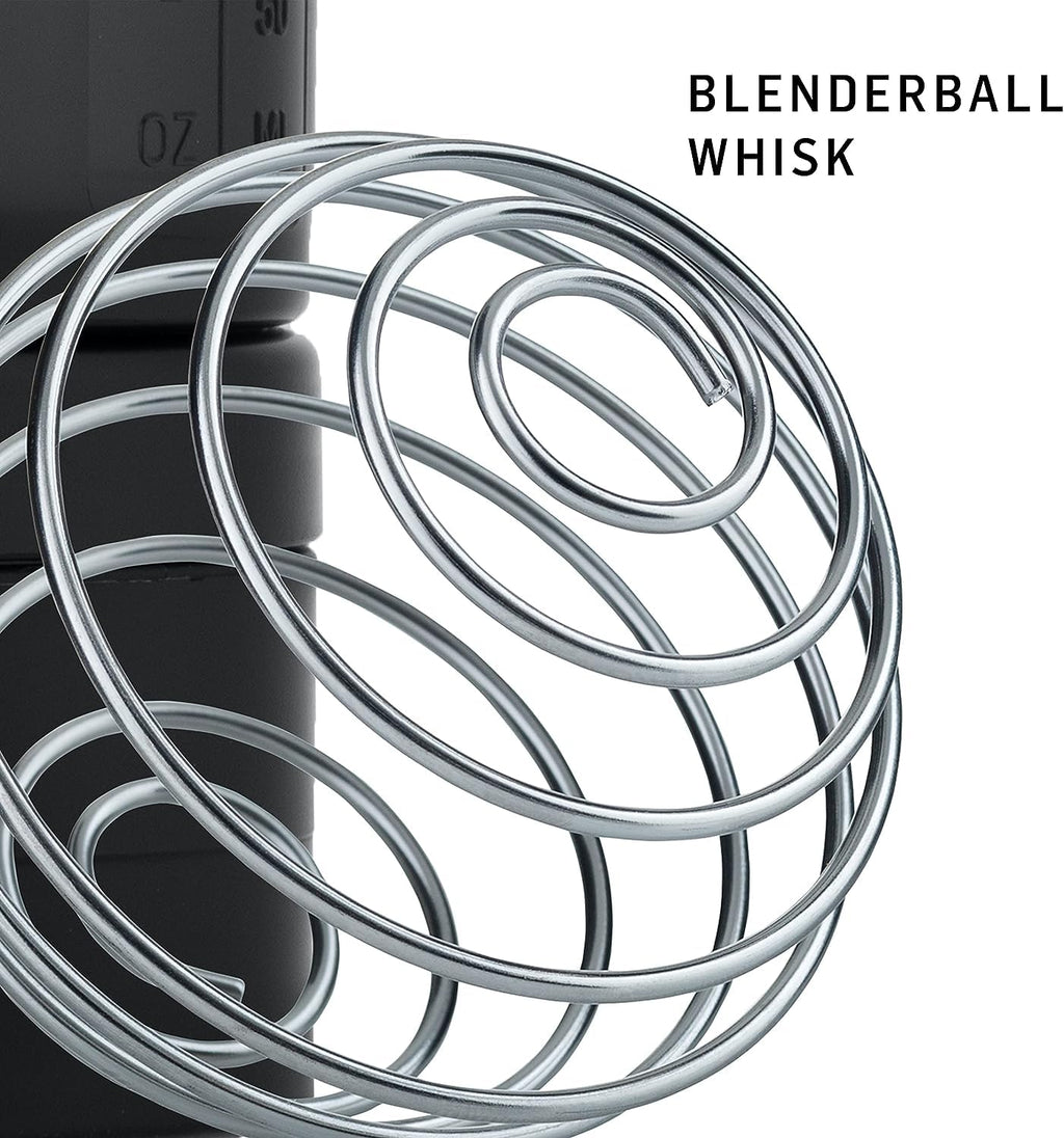 BlenderBottle Shaker Bottle with Pill Organizer and Storage for Protein Powder, Classic V2 ProStak System, 22-Ounce, Smoke Grey