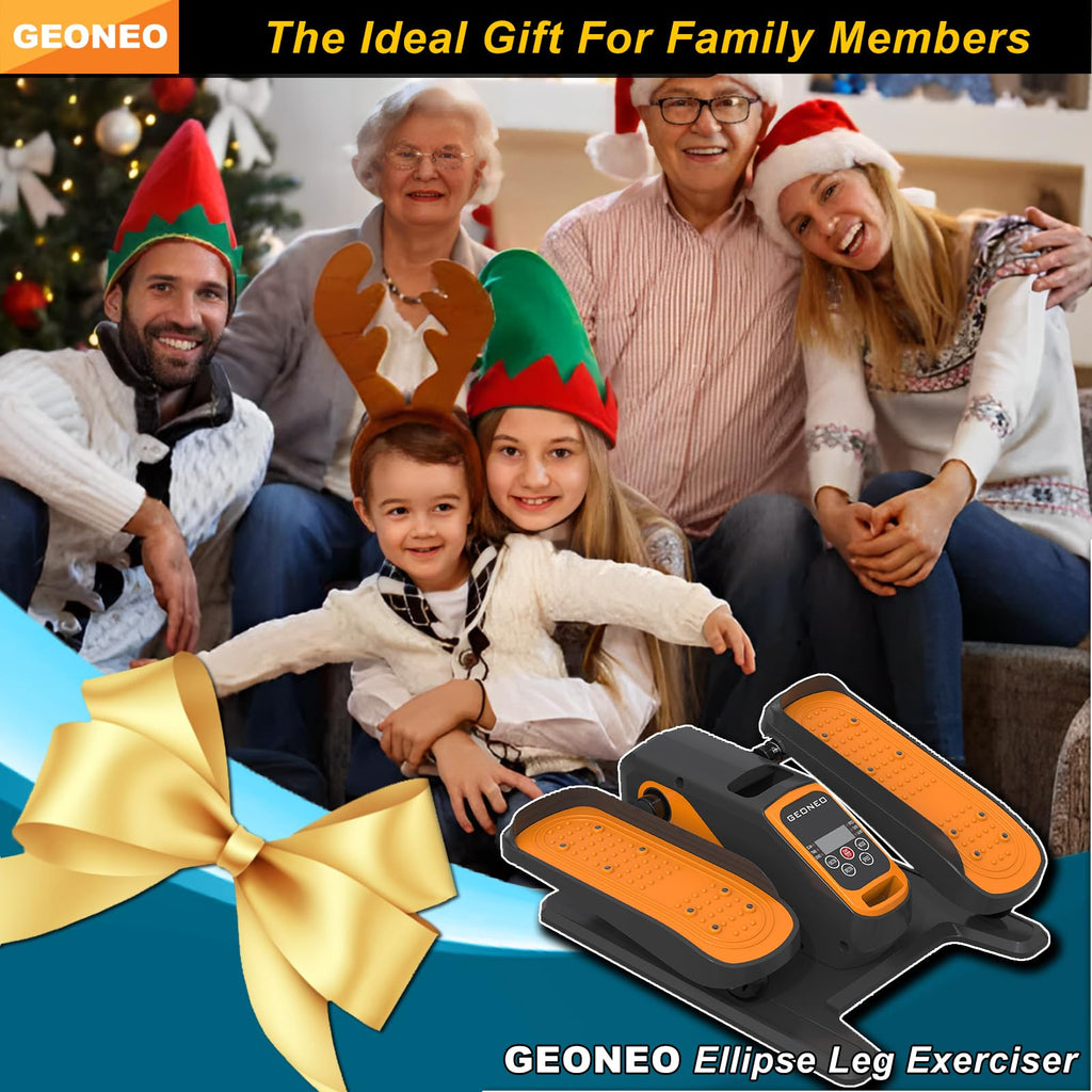 Under Desk Elliptical Machine, Electric Elliptical Exerciser for Senior, Quiet & Small Electric Seated Pedal Exerciser for Home with Display Monitor, Remote Control & 12 Adjustable Speeds