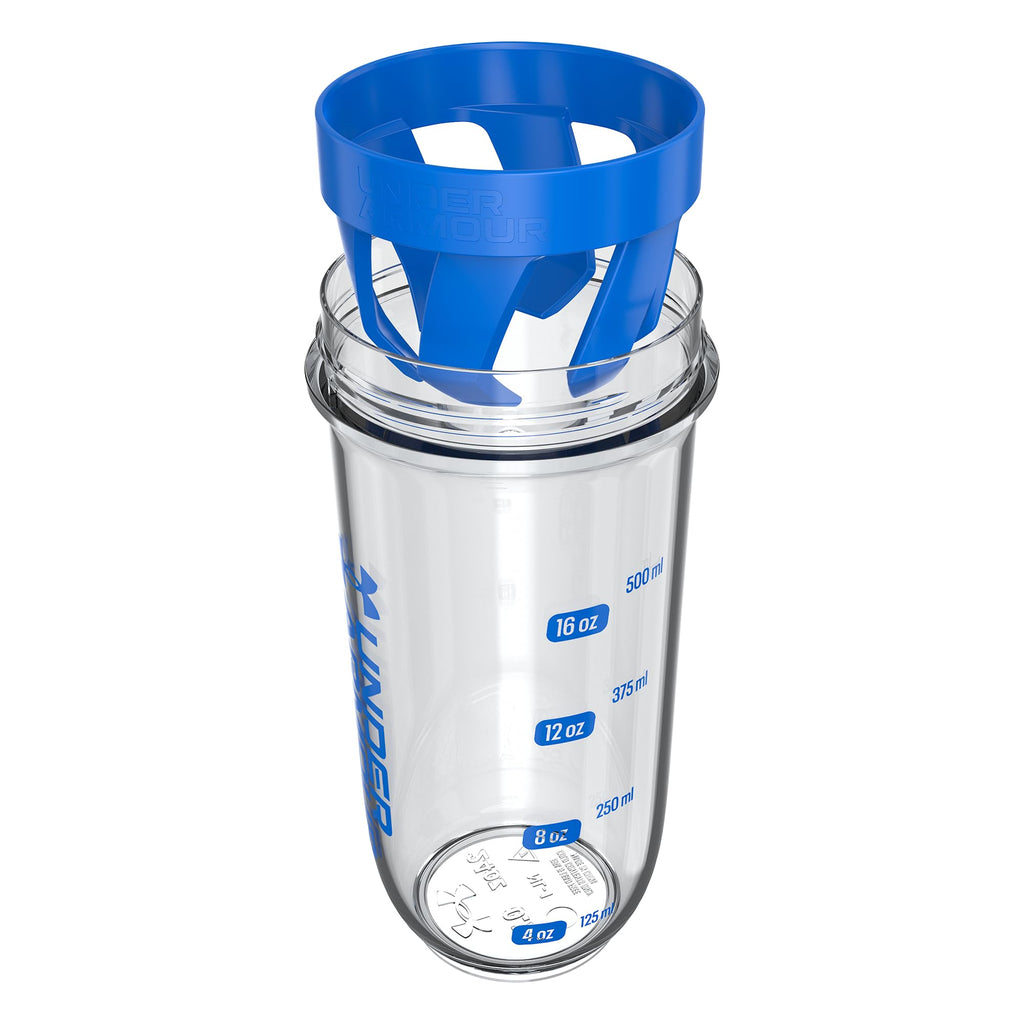 Under Armour UA 24oz Clarity Shaker Bottle Clear/Black OSFA