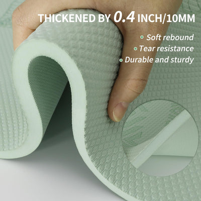 Large Yoga Mat-72’x36’x0.4’ Extra Width ＆ Thick,Comfortable,Non-Slip Exercise Mat-Works Great on All Floor for Stretching,Yoga Studio,Gym or Home Workouts