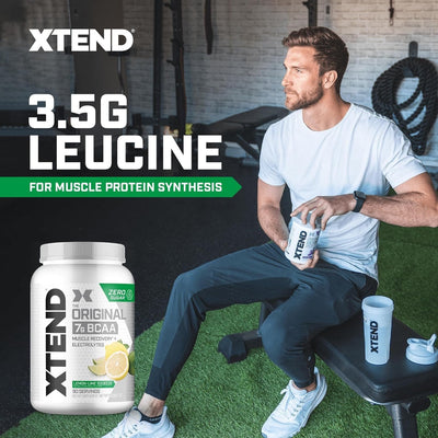 Xtend Original BCAA Powder 7g BCAA and 2.5g L-Glutamine, Sugar Free Post Workout Muscle Recovery Drink with Amino Acids for Men & Women, 30 Servings