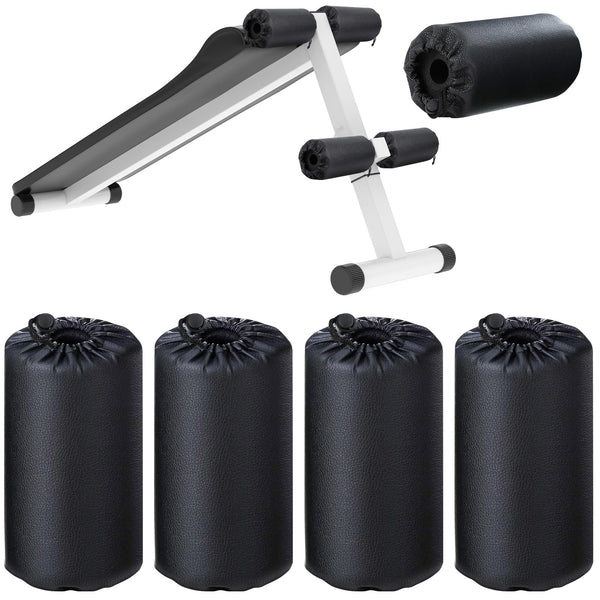 4 Pcs Foam Foot Pads Foam Roller Pad Replacement for Weight Bench Inversion Table and Gym Exercise Equipments(7 x 3.5 x 0.8 Inches)