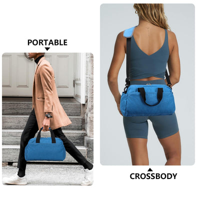 14 inch Small Gym Bag for Women & Men, Mini Duffel Bag for Travel Sports Lightweight Carry On Bag (Light Green)