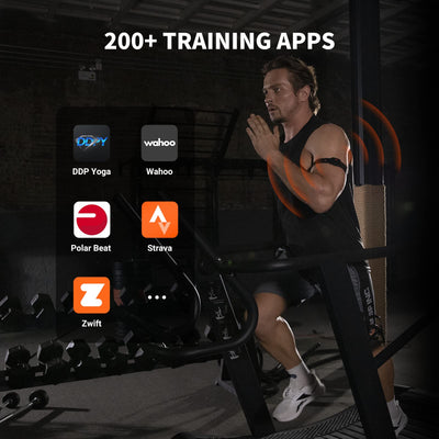 COOSPO HW9 Bluetooth 5.0 ANT+ Heart Rate Monitor Armband with HR Zones/Calories Burned, Optical HRM Sensor for Fitness Training/Cycling/Running,Compatible with Peloton,DDP Yoga,Wahoo