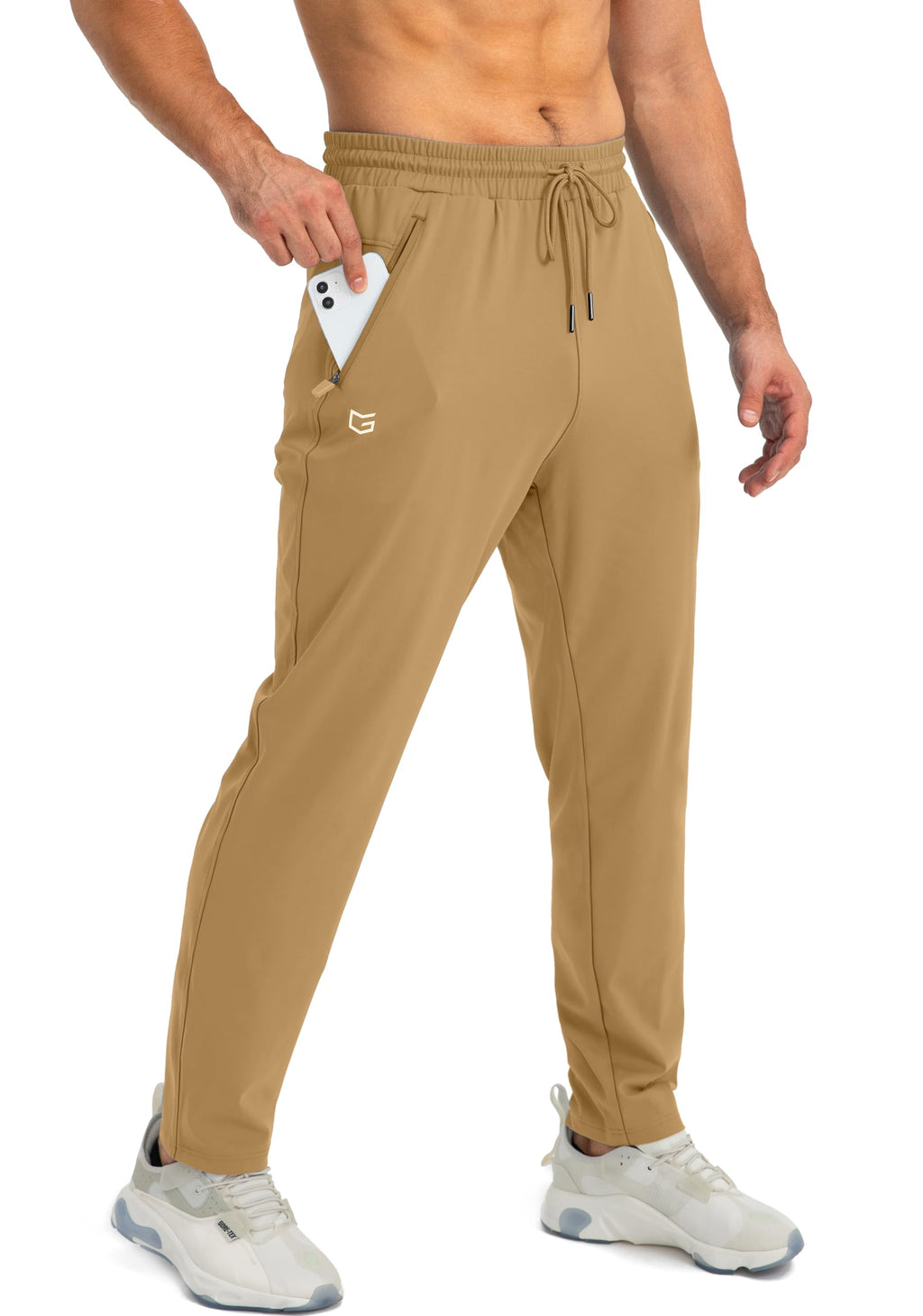 G Gradual Men's Sweatpants with Zipper Pockets Tapered Joggers for Men Athletic Pants for Workout, Jogging, Running