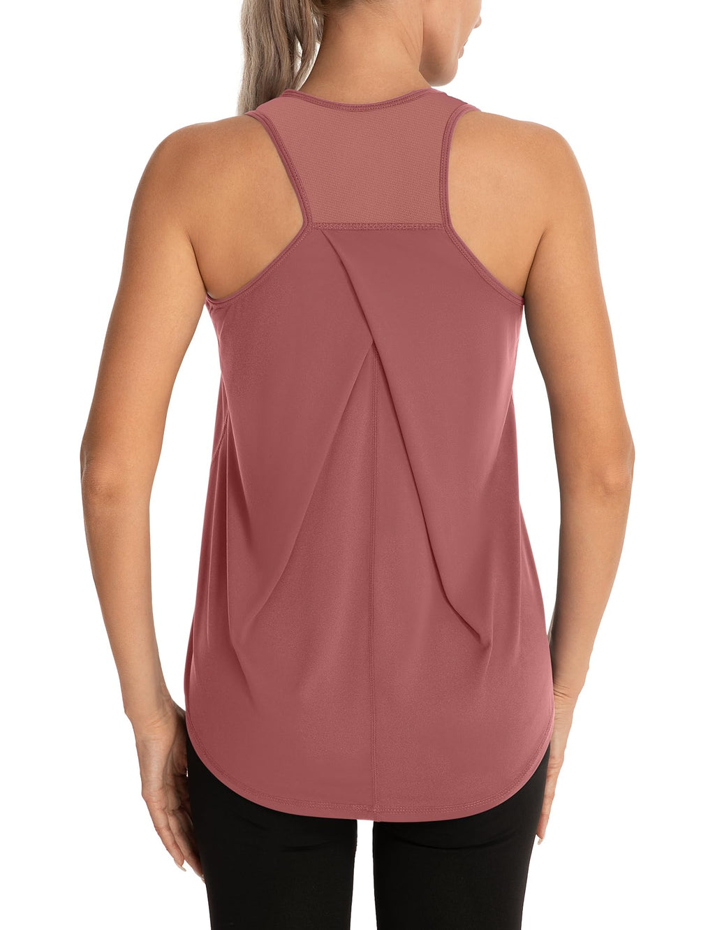 Aeuui Womens Workout Tops for Women Racerback Tank Tops Mesh Yoga Shirts Athletic Running Tank Tops Sleeveless Gym Clothes